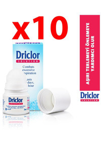 Driclor Pudrasız Ter Önleyici Antiperspirant Roll-On Unisex Deodorant 10x20 ml