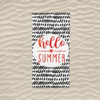 Marte Home Hello Summer K Pamuklu Plaj Havlusu Çok Renkli