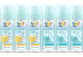 Uni Baby Bebek Kolonyası 150ML Karma Set Nemlendiricili (Bebeksi Dokunu/Çiçeksi Ferahlık) (6 Lı Set)