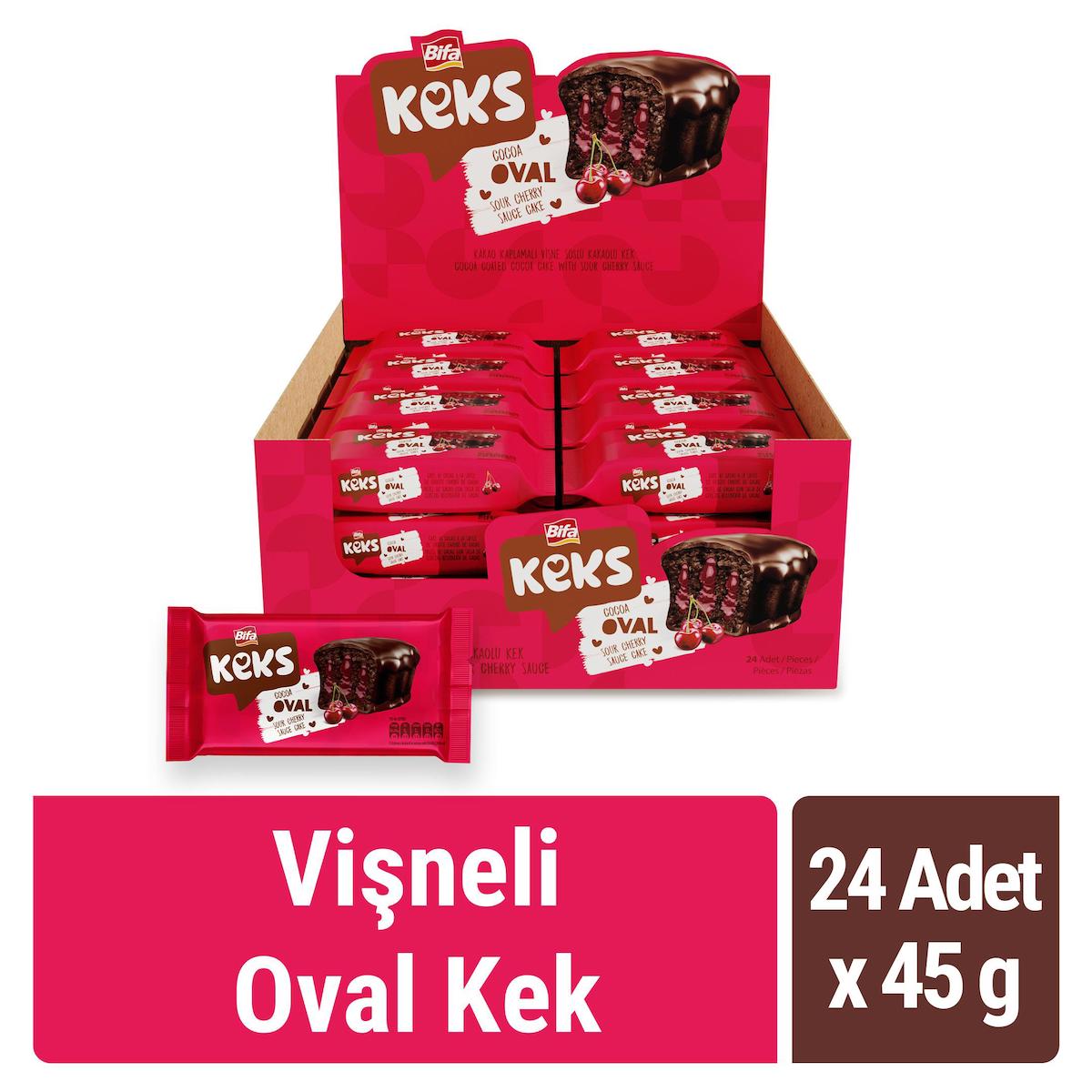 Bifa Keks Oval Vişneli Kek 24x45 gr