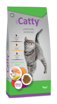 Catty Light Somonlu Kısırlaştırılmış Tahılsız Yetişkin Kedi Maması 1 kg