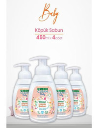 U Green Clean Portakal Yağlı Köpük Bebek Sabunu 4x450 ml