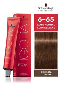 Schwarzkopf Igora Royal 6.65 Altın Kestane Koyu Kumral Krem Saç Boyası 60 ml