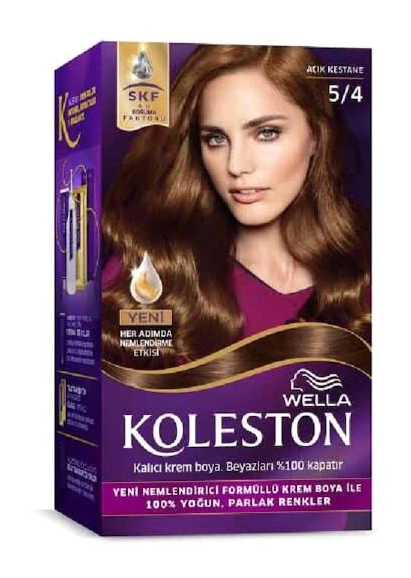 Wella Koleston Kit 5.4 Açık Kestane Krem Saç Boyası 50 Ml