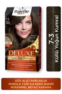 Schwarzkopf Palette Deluxe Yoğun Renkler 7.3 Küllü Yoğun Kumral Krem Saç Boyası 50 ml