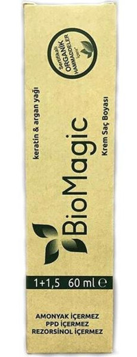 BioMagic Keratin & Argan Yağı 5.11 Yoğun Küllü Kahve Amonyaksız Krem Saç Boyası 60 Ml