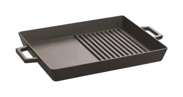 Lava Hibrit Döküm 26x32 cm Grill Tava Siyah