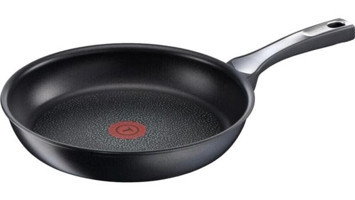 Tefal Ultimate Exclusive Plastik Saplı Titanyum 26 cm Düz Tava Siyah