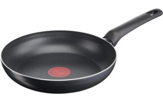 Tefal 1X Simplecook B55606 Plastik Saplı Alüminyum 28 cm Düz Tava Siyah