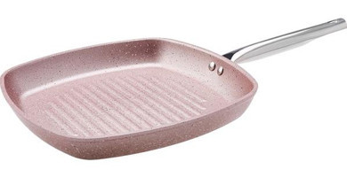 Karaca Avanos Çelik Saplı Alüminyum 28 cm Grill Tava Pembe