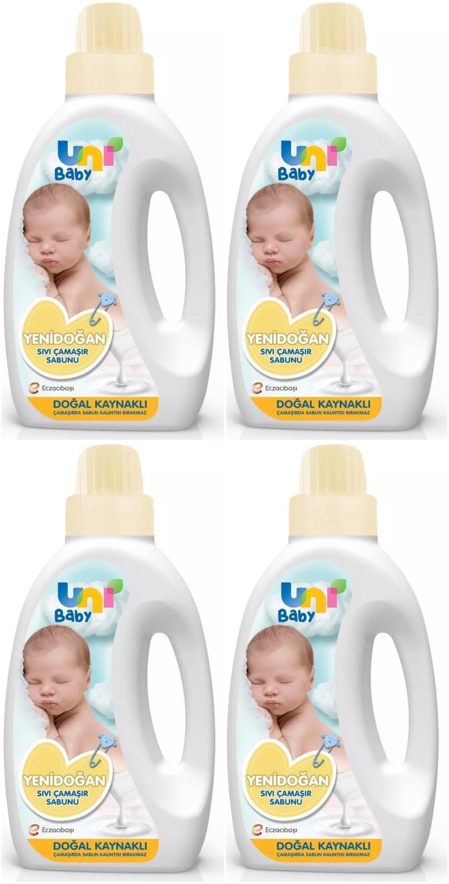 Uni Baby Yeni Doğan Hipoalerjenik 4x1.5 lt ml Sıvı Çamaşır Deterjanı