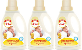 Dalin Yenidoğan Organik Hipoalerjenik 3x1.5 lt Sıvı Çamaşır Deterjanı