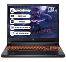 Acer Nitro V16 ANV16-41 NH.QRUEY.003 Harici GeForce RTX 4060 AMD Ryzen 7 8845HS 32 GB Ram 1 TB SSD 16 inç WUXGA Freedos Laptop