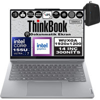 Lenovo ThinkBook 14 Gen4 IML 21MX002VTRH01 Dahili Graphics Intel Core Ultra 7 155U 16 GB Ram 512 GB SSD 14 inç WUXGA Windows 11 Home Dokunmatik Laptop + Zetta Çanta