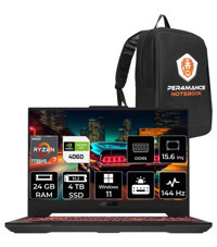 Asus TUF Gaming A15 LP023 Harici GeForce RTX 4060 AMD Ryzen 7 7735HS 24 GB Ram 4 TB SSD 15.6 inç Full HD Windows 11 Home Gaming Laptop + PER4 Çanta