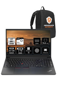 Lenovo ThinkPad E15 21E6006YTX Dahili Iris Xe Graphics Eligible Intel Core i7 1255U 24 GB Ram 2 TB SSD 15.6 inç Full HD Windows 11 Home Laptop + PER4 Çanta