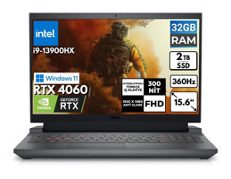 Dell G15 5530 G155530017U Harici GeForce RTX 4060 Intel Core i9 13900HX 32 GB Ram 2 TB SSD 15.6 inç Full HD Windows 11 Home Gaming Laptop