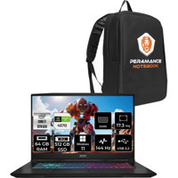 MSI Katana 17 B13VGK1287XTRP412 Harici GeForce RTX 4070 Intel Core i7 13620H 64 GB Ram 512 GB SSD 17.3 inç Full HD Windows 11 Pro Gaming Laptop + PER4 Çanta