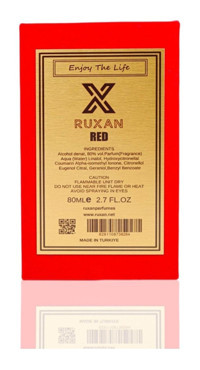 Ruxan Red EDP Amber-Baharatlı-Odunsu Kadın Parfüm 80 ml