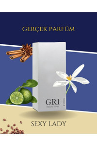 Gri Sexy Lady EDP Amber-Bergamot-Meyveli Kadın Parfüm 50 ml