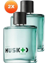 Avon Musk Fresh EDT Bergamot-Fresh-Fresh Erkek Parfüm 2x75 ml