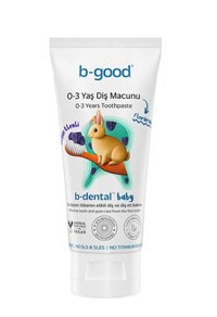 B-Good B-Dental Böğürtlenli Florürsüz 0-3 Yaş Çocuk Diş Macunu 50 ml