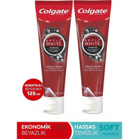 Colgate Optic White Kömürlü Organik Florürlü Diş Macunu 2x125 ml