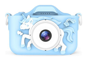 Tuomeng Unicorn Mini Full HD Kompakt Dijital Fotoğraf Makinesi Mavi