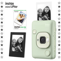 Fujifilm Instax Mini Liplay Şipşak Mini Full HD Kompakt Dijital Fotoğraf Makinesi Yeşil + 10 Adet Fotoğraf Filmi