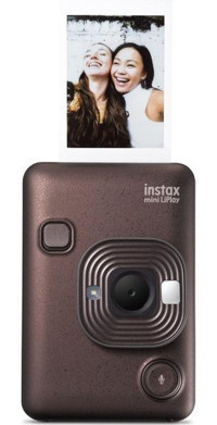 Fujifilm Instax Mini Liplay Şipşak Mini Full HD Kompakt Dijital Fotoğraf Makinesi Mor + 10 Adet Fotoğraf Filmi