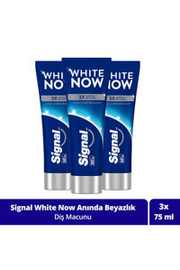 Signal White Now Original Naneli Florürlü Diş Macunu 3x75 ml