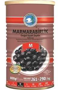 Marmarabirlik Tuzlu Salamura Siyah Zeytin Teneke 800 gr