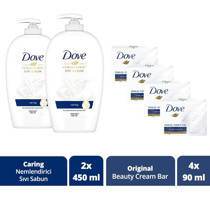 Dove Antibakteriyel Nemlendiricili Parabensiz 2'li Sıvı Sabun 450 ml