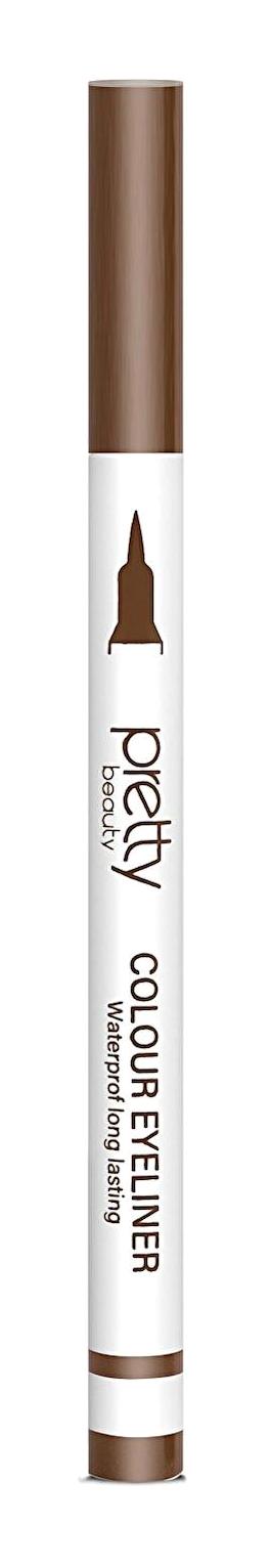 Pretty Beauty Renkli Suya Dayanıklı Mat Siyah Kalıcı İnce Uçlu Keçe Kalem Eyeliner