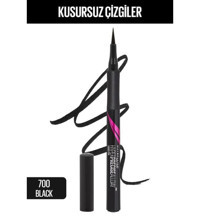 Maybelline New York Hyper Percise All Day 700 Suya Dayanıklı Mat Siyah Kalıcı İnce Uçlu Keçe Kalem Eyeliner