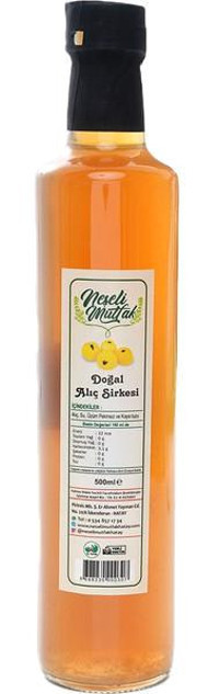 Neşeli Mutfak Doğal Alıç Sirkesi 500 ml