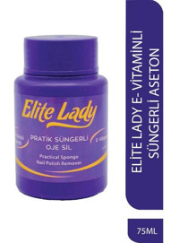 Elite Lady Süngerli E-Vitaminli Aseton 75 ml Ultra Güçlü Aseton