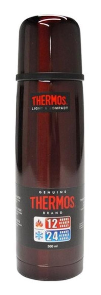 Thermos FBB-500 LIGHT & COMPACT - 185298 Paslanmaz Çelik 500 ml Outdoor Matara Termos Bordo