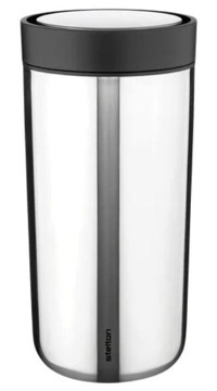 Stelton To Go Click Mug Çelik 400 ml Outdoor Bardak Termos Gümüş