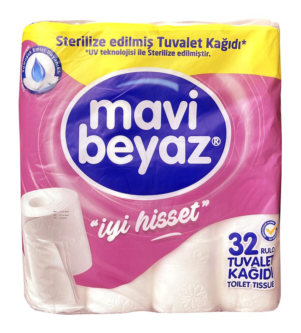 Mavi Beyaz İyi Hisset 2 Katlı 32'li Tuvalet Kağıdı