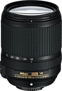 Nikon Af-S Dx 18-140 mm f/3.5-5.6 Teleconverter Lens