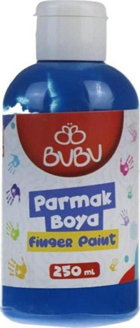 Bubu Yıkanabilir 250 ml Tekli Mavi Parmak Boyası