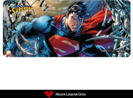 Exvega Superman 90x40 mm XXL Gaming Mousepad Mavi-kırmızı