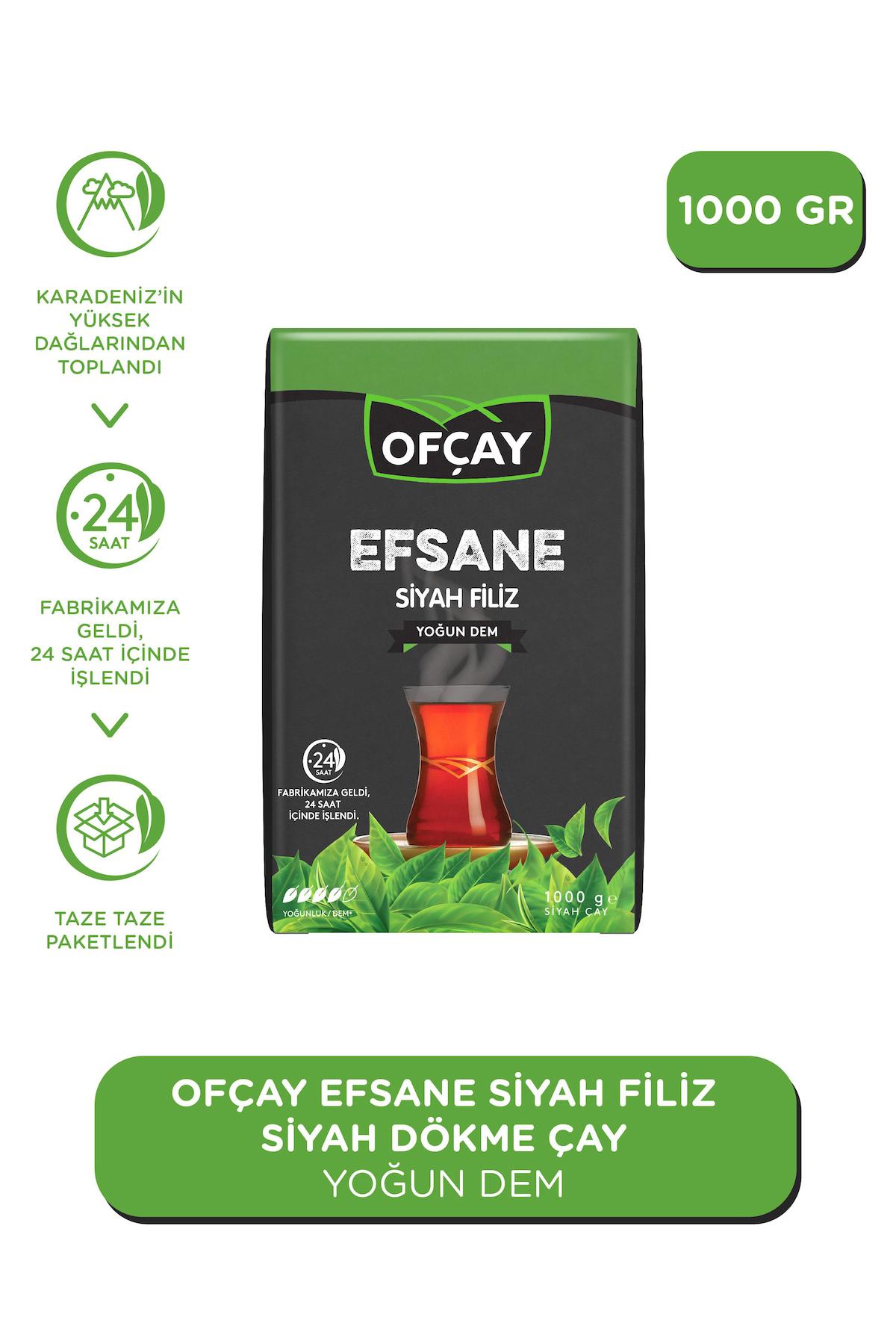 Ofçay Efsane Siyah Filiz Çayı Doğal Çay 1 Kg