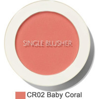 The Saem Single Baby Coral Işıltılı Toz Allık