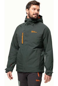 Jack Wolfskin Troposphere Softshell Gore Tex Su Geçirmez Fermuarlı Polyester Erkek INS JKT Outdoor Mont Koyu Yeşil