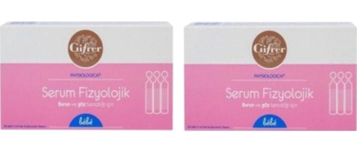 Gifrer Physiologica İzotonik 2x20'li Flakon Serum Fizyolojik 5 Ml