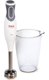 Tefal HB1711 600 ml Plastik Turbo Fonksiyonlu Çift Bıçaklı İkili Büyük El Blender Beyaz