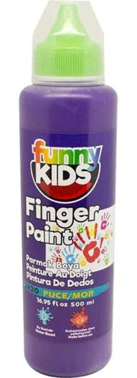 Funny Kids Yıkanabilir 500 ml Mor Parmak Boyası