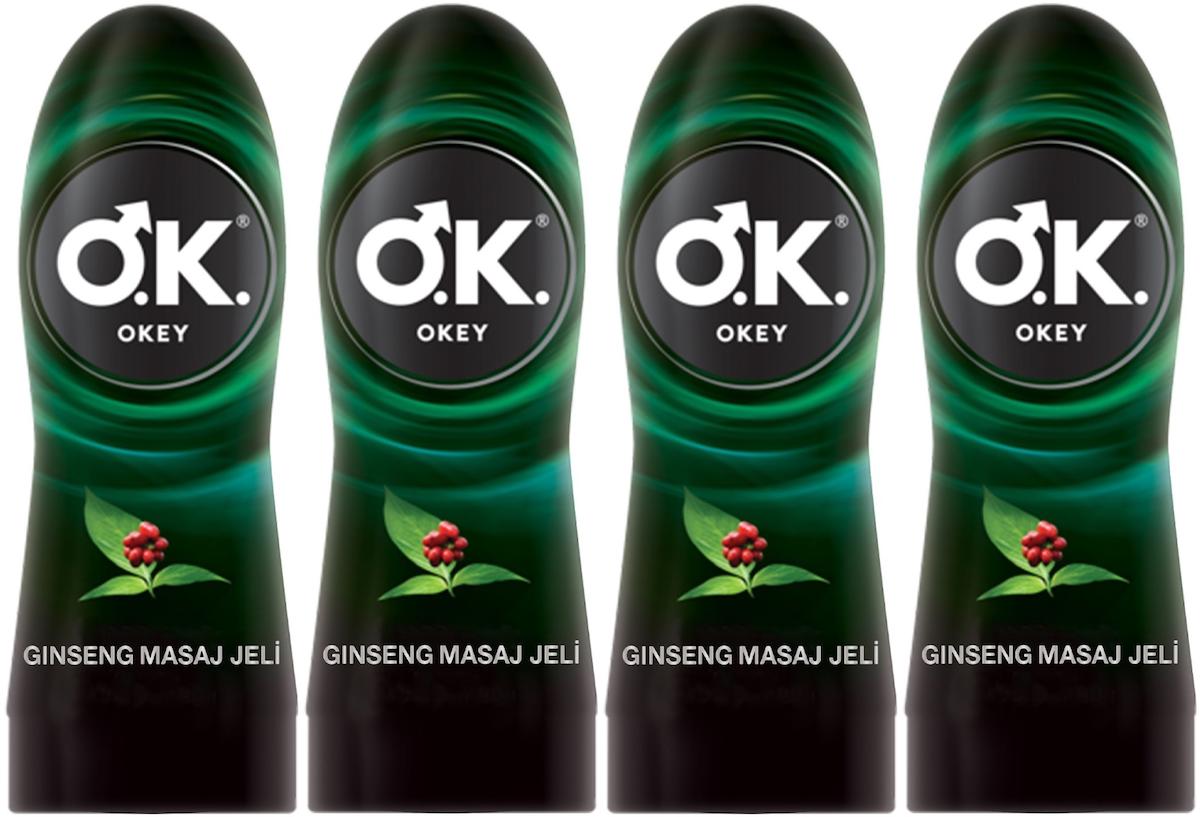 Okey Ginseng Naneli Kayganlaştırıcı Jel 4x200 ml